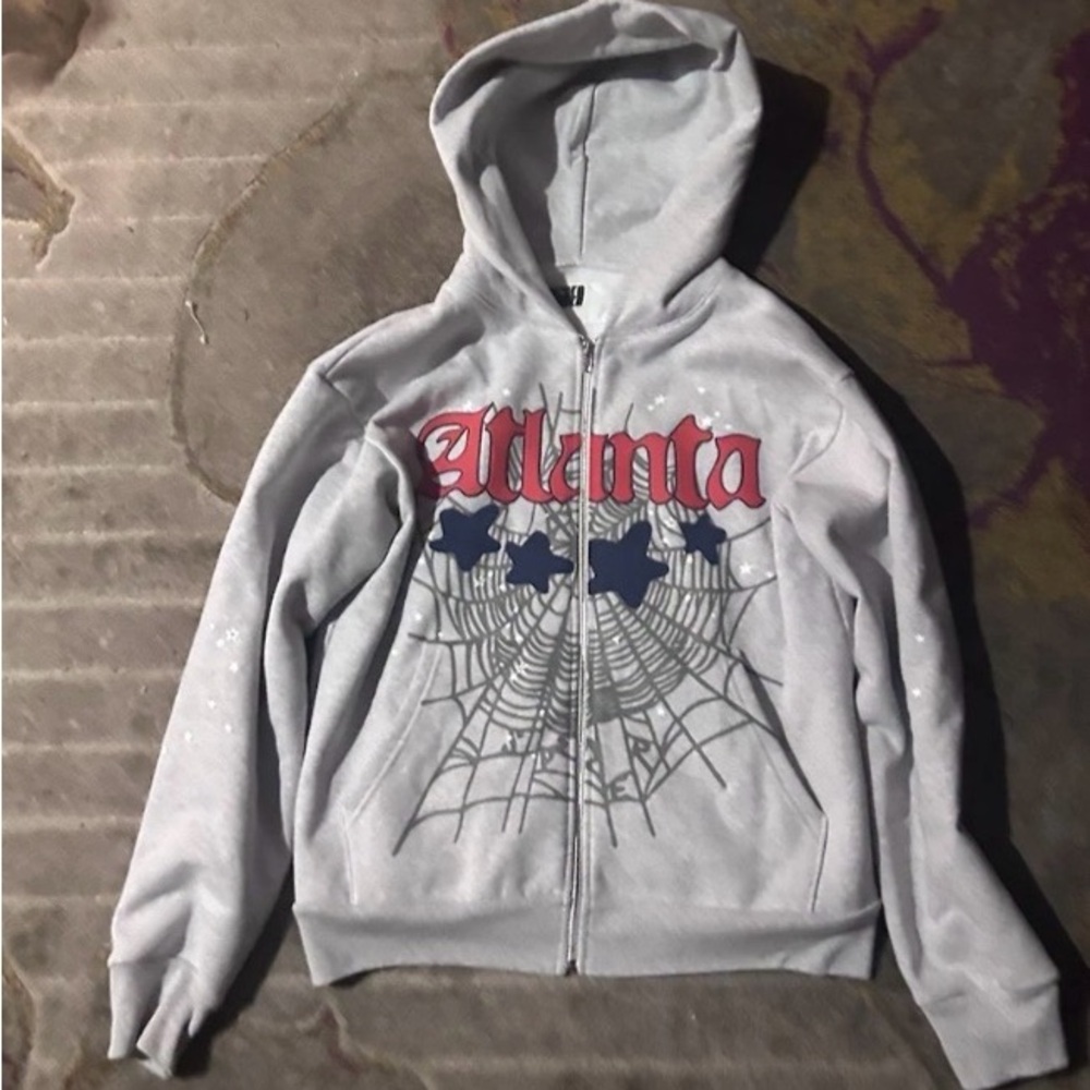 Gray Hoodie with Graphic Design